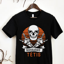 Įkelti vaizdą į galerijos rodinį, Juodi marškinėliai tėčiui GERIAUSIAS TĖTIS, S-3XL