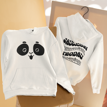 Įkelti vaizdą į galerijos rodinį, Baltas džemperis su Panda. Vaikiškas džemperis panda. Su užrašu nugaroje jaučiuosi fantastiškai, atrodau pandastiškai.