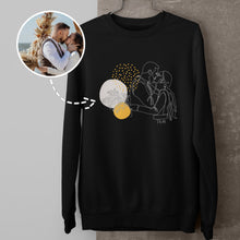 Įkelti vaizdą į galerijos rodinį, Šiltas džemperis su perpiešta nuotrauka, S-3XL