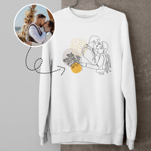 Įkelti vaizdą į galerijos rodinį, Šiltas džemperis su perpiešta nuotrauka, S-3XL