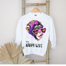 Įkelti vaizdą į galerijos rodinį, Moteriškas džemperis "very Happy Wife", S-3XL