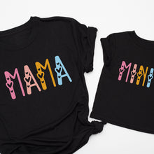 Įkelti vaizdą į galerijos rodinį, Marškinėliai vaikams ir mamai "MAMA ir MINI"