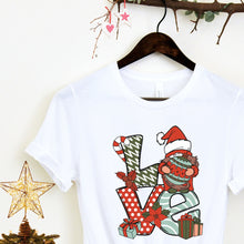 Įkelti vaizdą į galerijos rodinį, Moteriški šventiniai marškinėliai LOVE, S-3XL