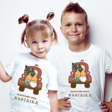 Įkelti vaizdą į galerijos rodinį, Vaikiški Kalėdiniai marškinėliai "Pristatome gerą nuotaiką", 2-14 metų