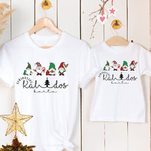 Įkelti vaizdą į galerijos rodinį, Kalėdiniai marškinėliai mamai ir vaikui su nykštukais
