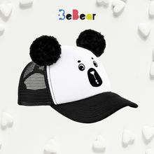 Įkelti vaizdą į galerijos rodinį, Kepurė MEŠKIS su ausimis - Pom Pom bumbulais