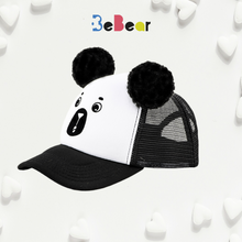 Įkelti vaizdą į galerijos rodinį, Kepurė MEŠKIS su ausimis - Pom Pom bumbulais
