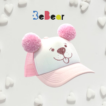 Įkelti vaizdą į galerijos rodinį, Kepurė ŠUNIUKAS su ausimis - Pom Pom bumbulais