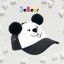 Įkelti vaizdą į galerijos rodinį, Kepurė ŠUNIUKAS su ausimis - Pom Pom bumbulais