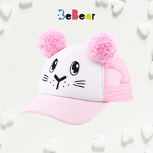 Įkelti vaizdą į galerijos rodinį, Kepurė ZUIKA/ZUIKIS su ausimis - Pom Pom bumbulais