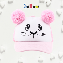 Įkelti vaizdą į galerijos rodinį, Kepurė ZUIKA/ZUIKIS su ausimis - Pom Pom bumbulais