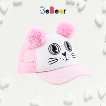 Įkelti vaizdą į galerijos rodinį, Kepurė KAČIUKAS su ausimis - Pom Pom bumbulais