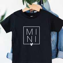 Įkelti vaizdą į galerijos rodinį, Juodi marškinėliai Mamai ir Vaikui "MAMA ir MINI"