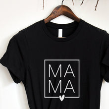 Įkelti vaizdą į galerijos rodinį, Juodi marškinėliai Mamai ir Vaikui "MAMA ir MINI"
