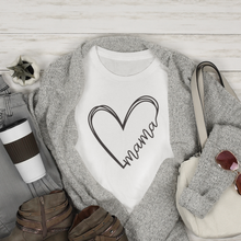 Įkelti vaizdą į galerijos rodinį, Marškinėliai Mamai su širdele, S-3XL