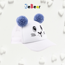 Įkelti vaizdą į galerijos rodinį, Kepurė ZUIKA/ZUIKIS su ausimis - Pom Pom bumbulais
