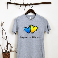 Load image into Gallery viewer, Marškinėliai Super Mama, Ukrainos mamoms, S-3XL