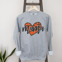 Įkelti vaizdą į galerijos rodinį, EKO džemperis MAMAI krepšinio fanei su širdimi, S-2XL