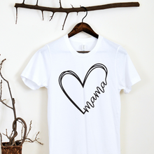 Įkelti vaizdą į galerijos rodinį, Marškinėliai Mamai su širdele, S-3XL