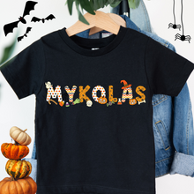 Įkelti vaizdą į galerijos rodinį, Marškinėliai Helovinui su VARDU, 2- 12 metų