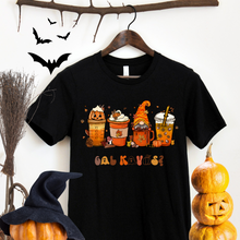 Įkelti vaizdą į galerijos rodinį, Moteriški marškinėliai Helovinui "Gal kavos?", S-3XL