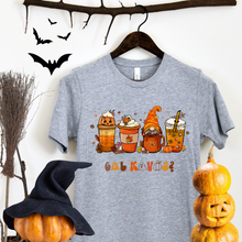 Įkelti vaizdą į galerijos rodinį, Moteriški marškinėliai Helovinui "Gal kavos?", S-3XL