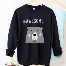 Įkelti vaizdą į galerijos rodinį, juodas vyriskas dzemperis mr. awesome su meskiu