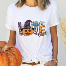 Įkelti vaizdą į galerijos rodinį, Universalūs Helovino marškinėliai LOVE, S-3XL