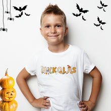 Įkelti vaizdą į galerijos rodinį, Marškinėliai Helovinui su VARDU, 2- 12 metų