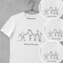 Įkelti vaizdą į galerijos rodinį, Marškinėliai ŠEIMAI #manokomanda "mama + tėtis + 2 vaikai"