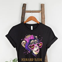 Įkelti vaizdą į galerijos rodinį, Marškinėliai porai su beždžione "Pora kaip tvora", XS-3XL