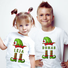 Įkelti vaizdą į galerijos rodinį, Vaikiški Kalėdiniai marškinėliai su VARDU, 2-14 metų