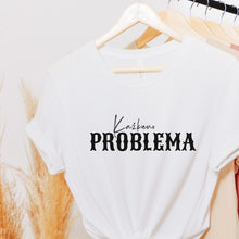 Įkelti vaizdą į galerijos rodinį, Marškinėliai porai "KAŽKAS ir PROBLEMA", XS-3XL