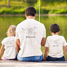Įkelti vaizdą į galerijos rodinį, Marškinėliai tėčiui su 2 vaikų vardais "#komanda"