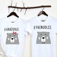 Įkelti vaizdą į galerijos rodinį, Marškinėliai porai "Ponas Fainuolis ir Ponia Gražuolė", XS-3XL