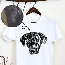 Įkelti vaizdą į galerijos rodinį, Vyriški marškinėliai su augintinio nuotrauka, S-5XL