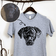 Įkelti vaizdą į galerijos rodinį, Vyriški marškinėliai su augintinio nuotrauka, S-5XL