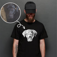 Įkelti vaizdą į galerijos rodinį, Vyriški marškinėliai su augintinio nuotrauka, S-5XL