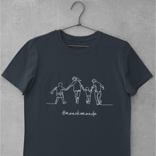 Įkelti vaizdą į galerijos rodinį, Marškinėliai ŠEIMAI #manokomanda "mama + tėtis + 2 vaikai"