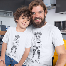 Įkelti vaizdą į galerijos rodinį, FAINI Marškinėliai Tėčiui ir Sūnui "koks tėvelis, toks ir sūnelis"