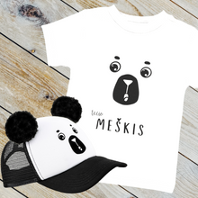 Įkelti vaizdą į galerijos rodinį, Kepurė MEŠKIS su ausimis - Pom Pom bumbulais