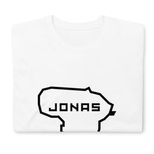 Įkelti vaizdą į galerijos rodinį, Marškinėliai su Lietuvos žemėlapio kontūru ir viduje įrašytu vardu