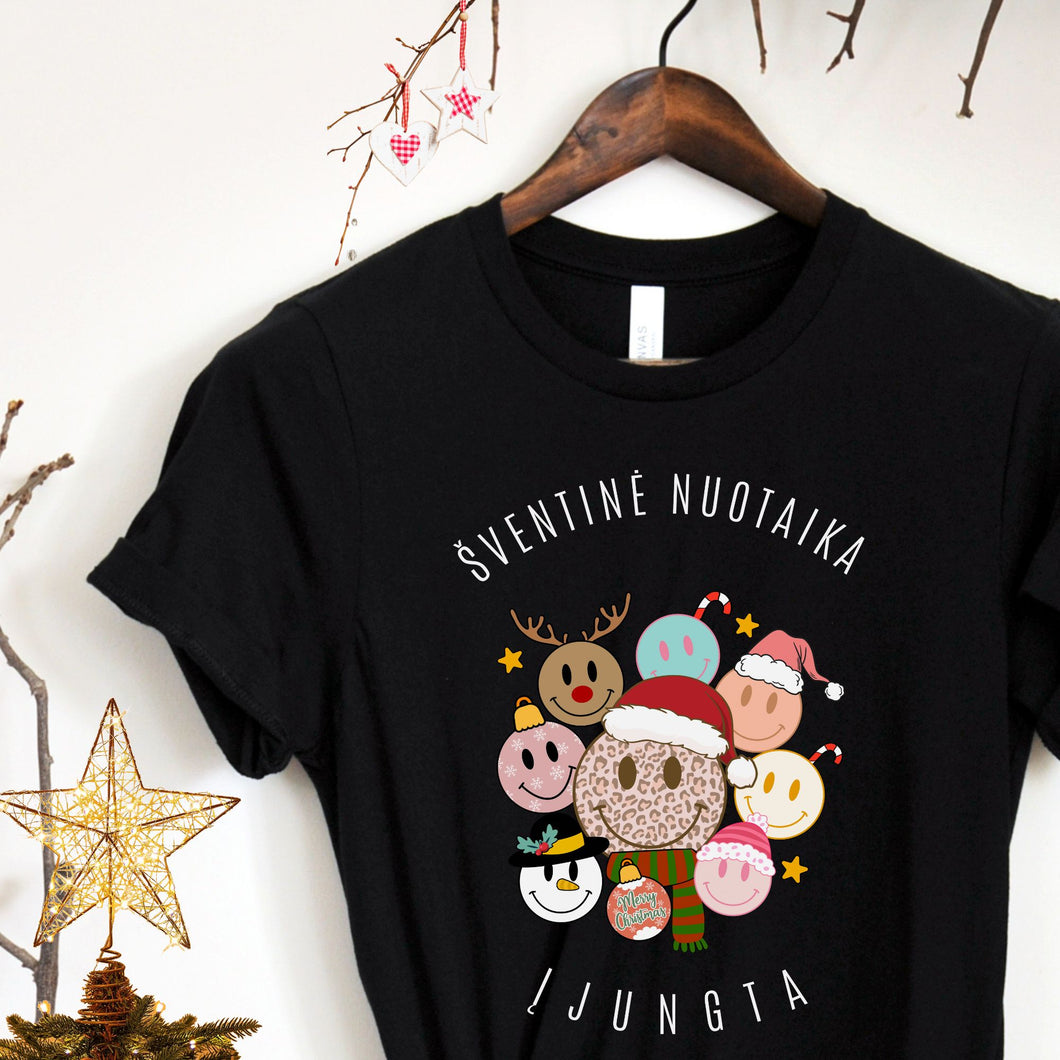 Universalūs marškinėliai Kalėdoms, XS-3XL