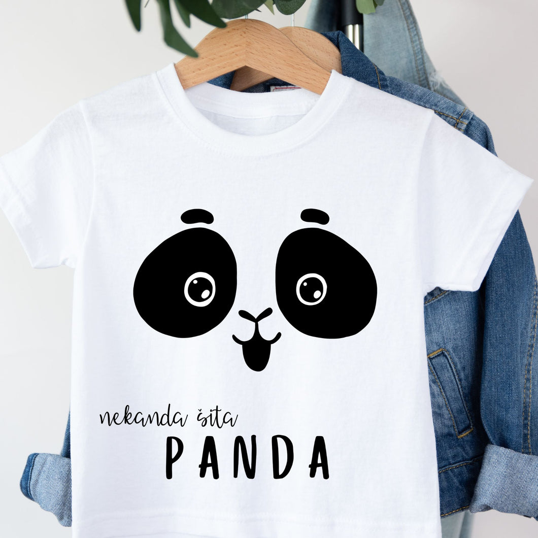 Marškinėliai vaikams su Panda, 3-10 metų