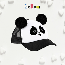 Charger l&#39;image dans la galerie, Kepurė PANDA su ausimis - Pom Pom bumbulais
