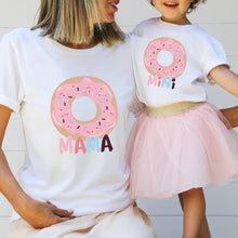 Load image into Gallery viewer, Marškinėliai spurga Mamai ir Vaikui &quot;MAMA ir MINI&quot;
