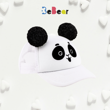 Charger l&#39;image dans la galerie, Kepurė PANDA su ausimis - Pom Pom bumbulais
