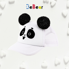 Charger l&#39;image dans la galerie, Kepurė PANDA su ausimis - Pom Pom bumbulais
