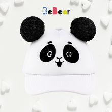 Charger l&#39;image dans la galerie, Kepurė PANDA su ausimis - Pom Pom bumbulais
