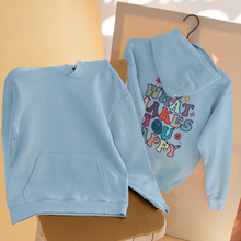 Lade das Bild in den Galerie-Viewer, Universalus džemeperis su tekstu ant nugaros &quot;Do what makes you happy&quot;, S-XL
